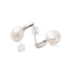 925 Sterling Silver Studs Earring&nbsp;EJEW-H002-08P