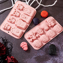 2Pcs 2 Styles Food Grade Silicone Molds&nbsp;SIL-TA0002-17