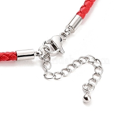 Braided Round Imitation Leather Bracelets Making&nbsp;BJEW-H610-01P