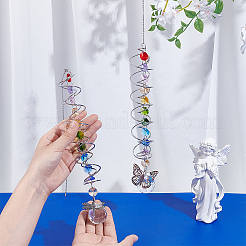 2Pcs 304 Stainless Steel Cable Chains Hanging Ornaments&nbsp;HJEW-OC00226