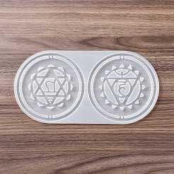 Meditation Yoga Pendants Cup Mat Silicone Molds&nbsp;DIY-B056-02B