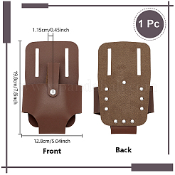 PU Leather Tape Measure Holder for Belt&nbsp;TOOL-WH0059-080A