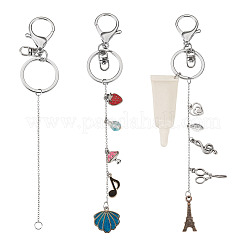 304 Stainless Steel Lipstick Keychains Making Kits&nbsp;DIY-TA0014-03