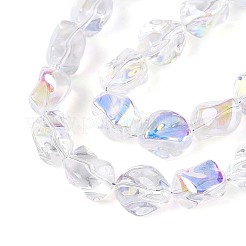 Electroplate Transparent Glass Beads Strands&nbsp;EGLA-N017-01A
