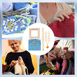 Alloy and  Wooden Sweater Knitting tool&nbsp;AJEW-WH0472-20H