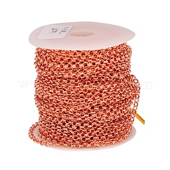 Electroplate Brass Rolo Chains&nbsp;CHC-L019-78RG