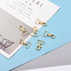 Zinc Alloy Swivel Lobster Claw Clasps&nbsp;PALLOY-YW0001-02G