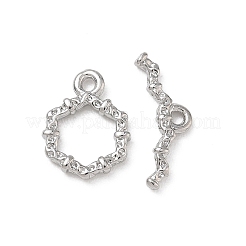 Brass Toggle Clasp&nbsp;KK-D289-53C-P