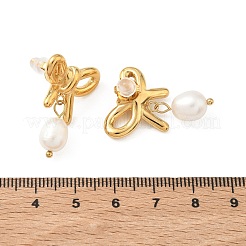 304 Stainless Steel Dangle Stud Earrings for Women&nbsp;EJEW-F414-01G