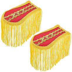 1 Pair Vintage Polyester Tassel Epaulette&nbsp;AJEW-CN0007-73B