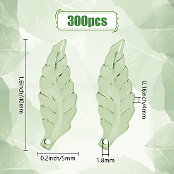 300Pcs 6 Styles Transparent Acrylic Pendants&nbsp;FIND-DR0001-41