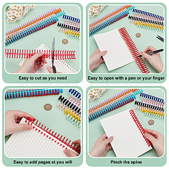 140Pcs 14 Colors Platic Binding Combs&nbsp;FIND-WA0001-15