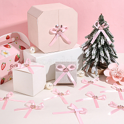 50Pcs Crown with Bowknot Alloy Polyester Single Face Satin Ribbon Garment Accessories&nbsp;JEWB-PH01301