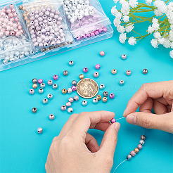 490Pcs 7 Style Spray Painted Acrylic Beads&nbsp;ACRP-PH0001-09