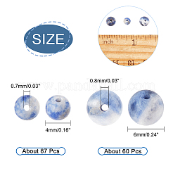 2 Strands 2 Style Natural Sodalite Bead Strands&nbsp;G-CA0001-41