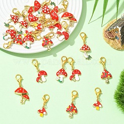 24Pcs 6 Styles Alloy Pendant Decorations&nbsp;HJEW-YW00421