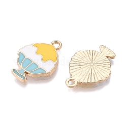 Rack Plating Alloy Enamel Pendants&nbsp;ENAM-N056-348A