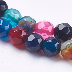Natural Agate Beads Strands&nbsp;G-P365-03-4mm
