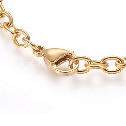 304 Stainless Steel Link Bracelets & Stud Earrings & Pendant Necklaces Sets&nbsp;SJEW-E335-03