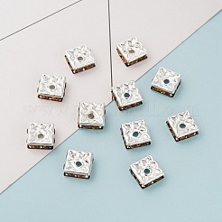 Brass Rhinestone Spacer Beads&nbsp;RSB074NF-06S