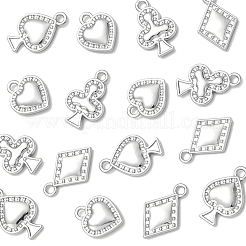 16Pcs 4 Styles Playing Card Theme Charm&nbsp;FIND-FS0003-82