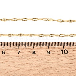Unisex 304 Stainless Steel Texture Cable Chain Necklaces&nbsp;NJEW-K305-09G