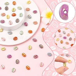 100Pcs 10 Colors Opaque Acrylic Beads&nbsp;MACR-YW0004-61