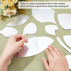 Mirror Wall Stickers&nbsp;DIY-WH0282-26B