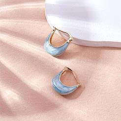 Enamel Arch Hoop Earrings&nbsp;JE1109C