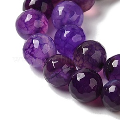 Dyed & Heated Natural Dragon Veins Agate Beads Strands&nbsp;G-P539-A01-18