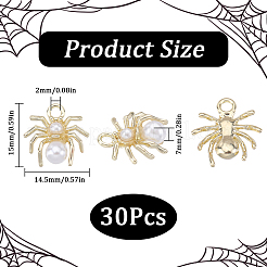 30Pcs Alloy Jewelry Acrylic Pendants&nbsp;FIND-SC0006-90