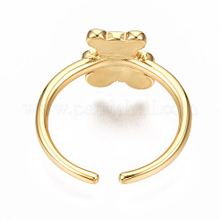 Brass Enamel Cuff Rings&nbsp;RJEW-N035-020-NF