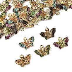 25Pcs 5 Colors Alloy Enamel Pendants&nbsp;ENAM-FS0003-30