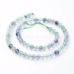 Natural Fluorite Beads Strands&nbsp;X-G-E112-6mm-19