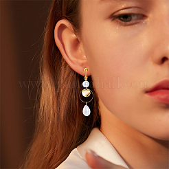 36Pcs 2 Colors Brass Clip-on Earring Findings&nbsp;KK-BBC0016-11