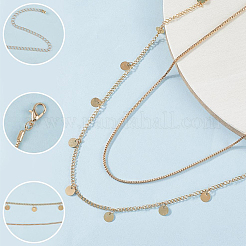 2 Sets 2 Colors Iron Waist Body Chain&nbsp;AJEW-GF0011-04
