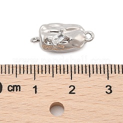 Brass Micro Pave Clear Cubic Zirconia Box Clasps&nbsp;KK-C075-15P