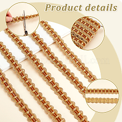 Polyester Curtain Lace Trimmer Ribbon&nbsp;DIY-WH0400-02C
