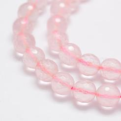 Natural Madagascar Rose Quartz Beads Strands&nbsp;G-P322-26-8mm