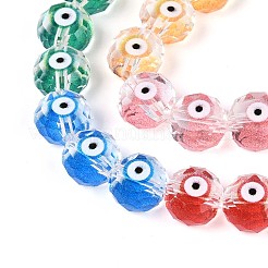 Transparent Glass Enamel Beads Strands&nbsp;GLAA-N061-01