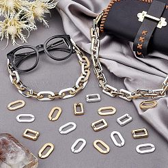 120Pcs 4 Style CCB Plastic Linking Rings&nbsp;CCB-FH0001-09