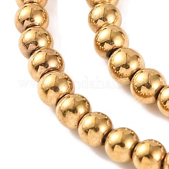 Electroplated Synthetic Non-magnetic Hematite Beads Strands&nbsp;G-H027-C01-01