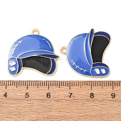 Baseball Alloy Enamel Pendants&nbsp;AL-CBA2679-07B-G02
