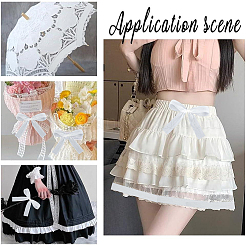 Polyester Wrinkle Lace Ribbon&nbsp;OCOR-WH0078-494