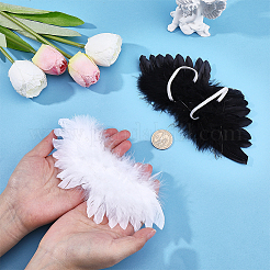 4Pcs 2 Colors Feather Wings Costume for Dolls Miniature Accessories&nbsp;DIY-ME0003-63