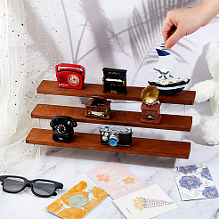 3-Tier Wood Acrylic Organizer Display Riser Rack&nbsp;ODIS-WH0070-13C