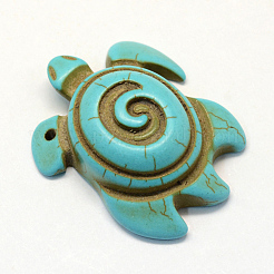 Synthetic Turquoise Pendants&nbsp;X-TURQ-S283-22