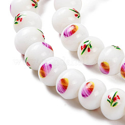 Printing Glass Beads for Necklaces Bracelets Making&nbsp;GLAA-B020-03A-07