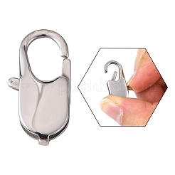 Tarnish Resistant 201 Stainless Steel Lobster Claws Key Clasps&nbsp;STAS-Q131
