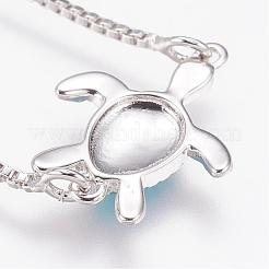 Long-Lasting Plated Adjustable Brass Slider Bracelets&nbsp;BJEW-P165-13A